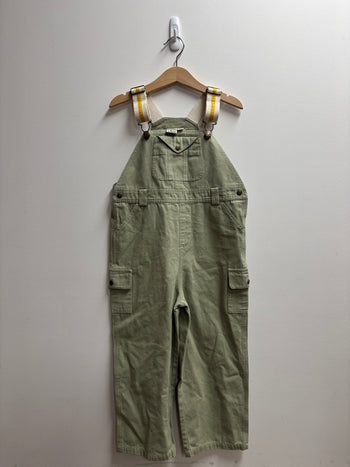 AUSTIN KHAKI OVERALLS (MARK ON BACK) - 4Y