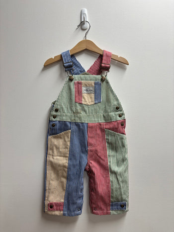 STRIPE BLAKE OVERALLS (MARKED) - 6-12M