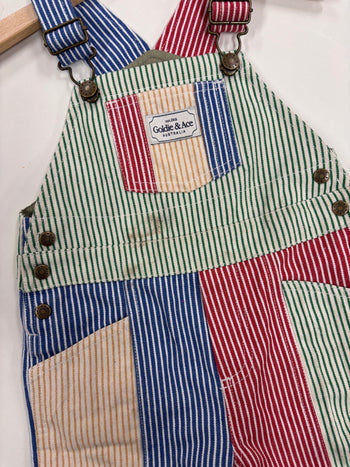 STRIPE BLAKE OVERALLS (MARKED) - 6-12M