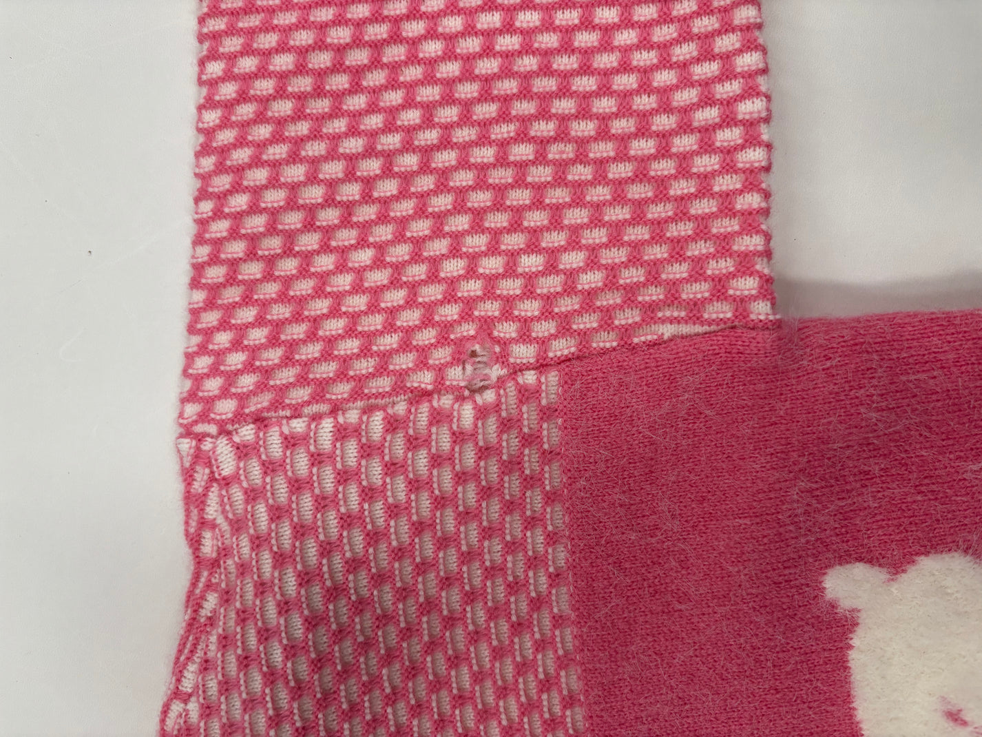 BUNNY KNIT CARDIGAN (HOLE IN SEAM) - 5Y