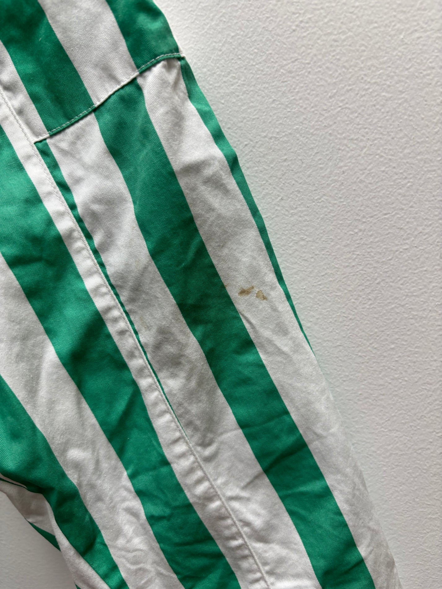 GREEN/WHITE STRIPE PANT (MARKED) - 6Y