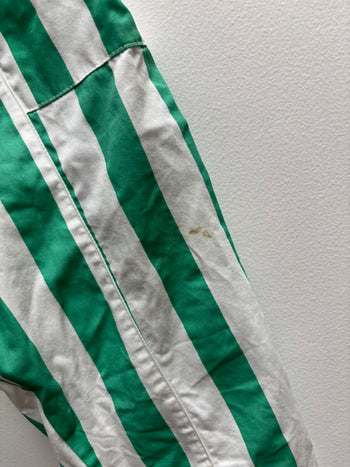 GREEN/WHITE STRIPE PANT (MARKED) - 6Y
