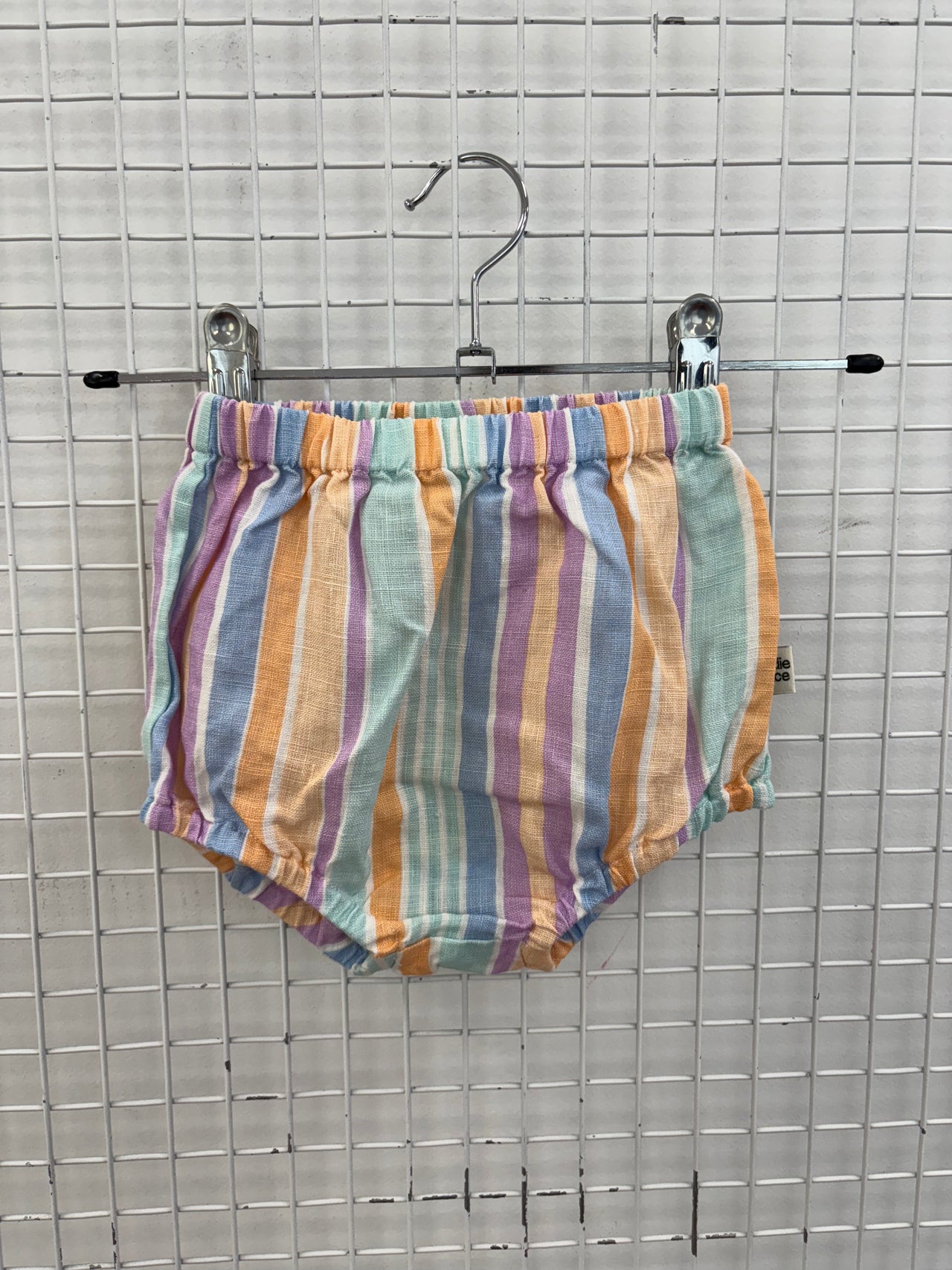 LINEN BLOOMER - PASTEL STRIPE