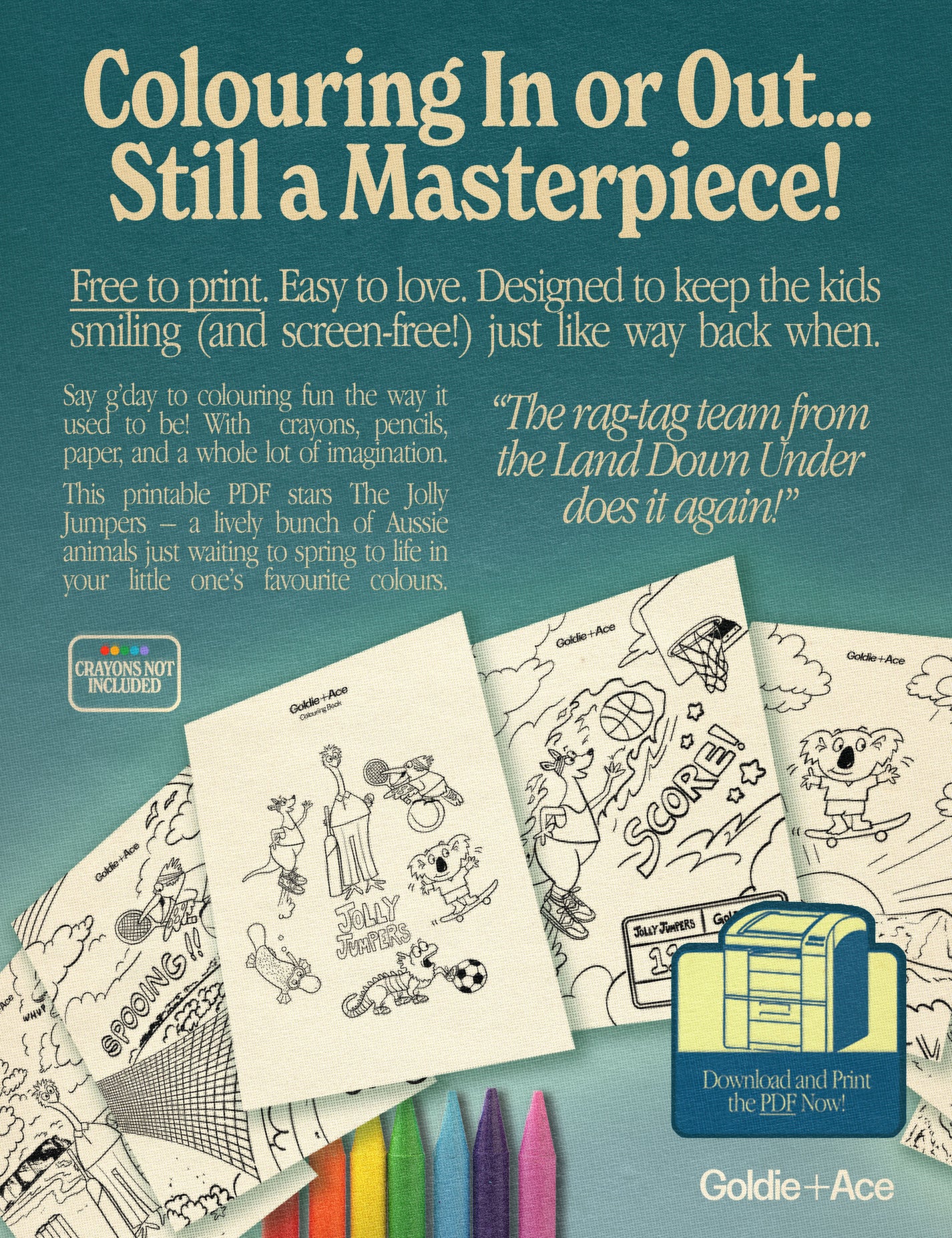 The Jolly Jumpers Colouring Book