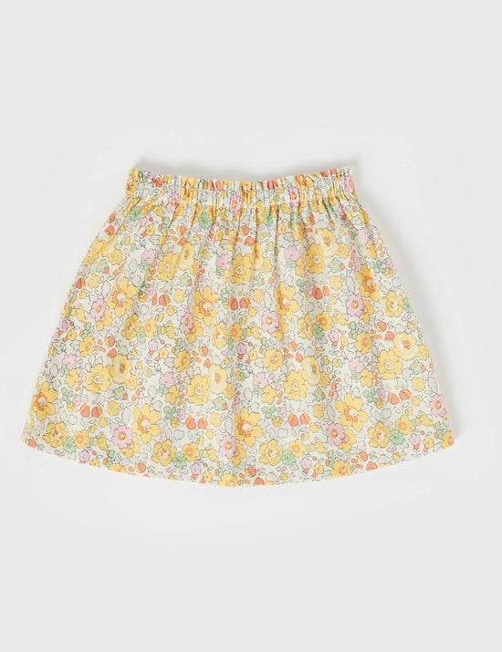 Lacey Floral Skirt Betsy Yellow