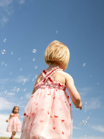 Babydoll Tulle Bow Dress & Scrunchie