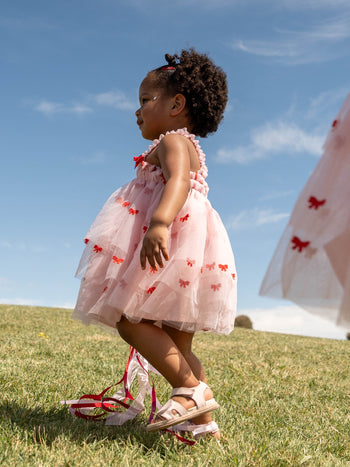 Babydoll Tulle Bow Dress & Scrunchie
