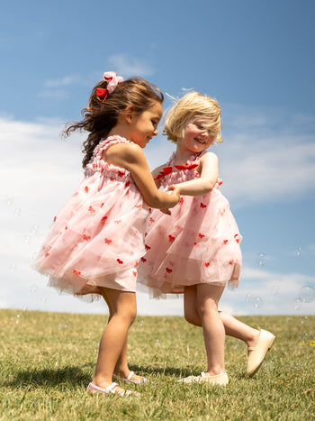 Babydoll Tulle Bow Dress & Scrunchie