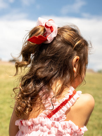 Babydoll Tulle Bow Dress & Scrunchie