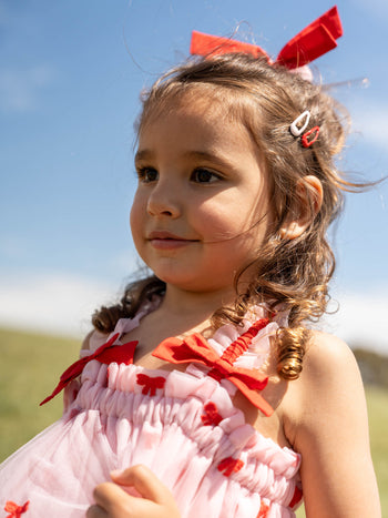Babydoll Tulle Bow Dress & Scrunchie