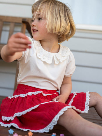 Laura Puff Sleeve Collar T-Shirt