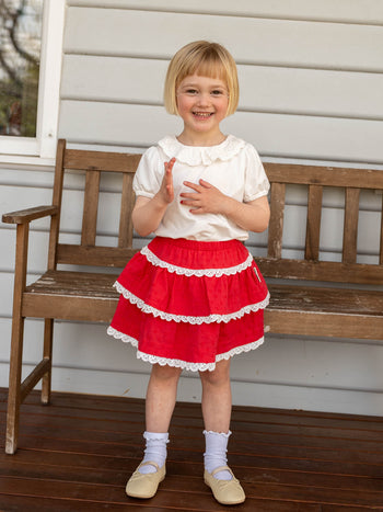 Laura Puff Sleeve Collar T-Shirt