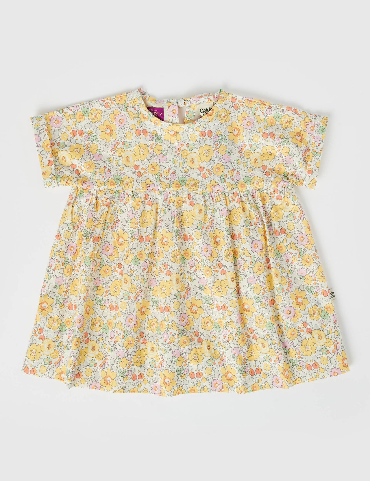 Lulu Cotton Dress Betsy Yellow