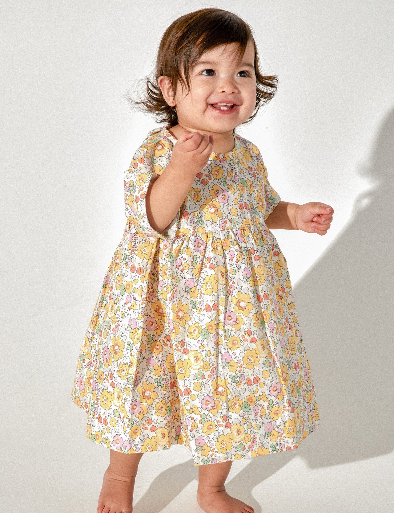 Lulu Cotton Dress Betsy Yellow