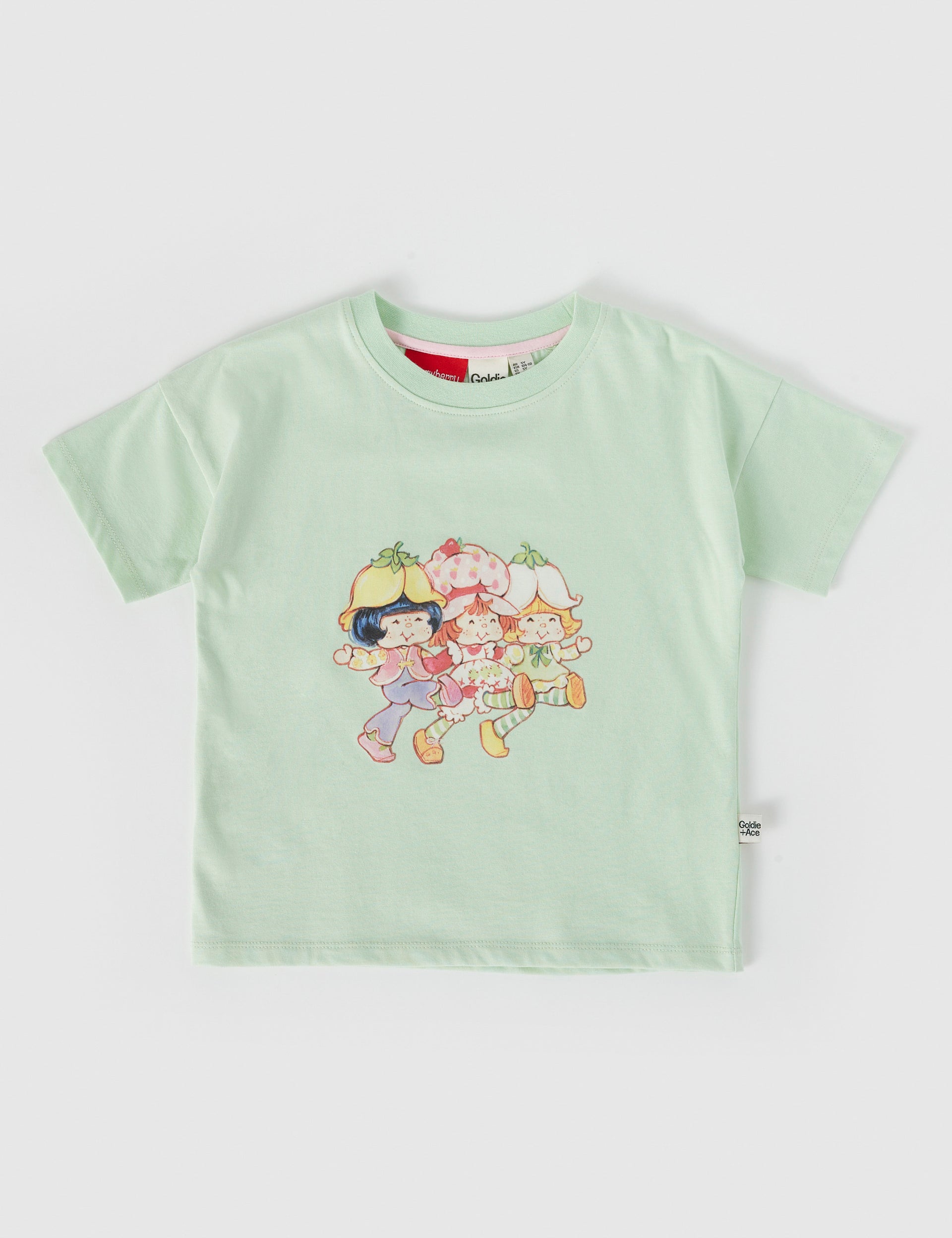 Strawberry Shortcake & Friends Vintage Print T-Shirt Green