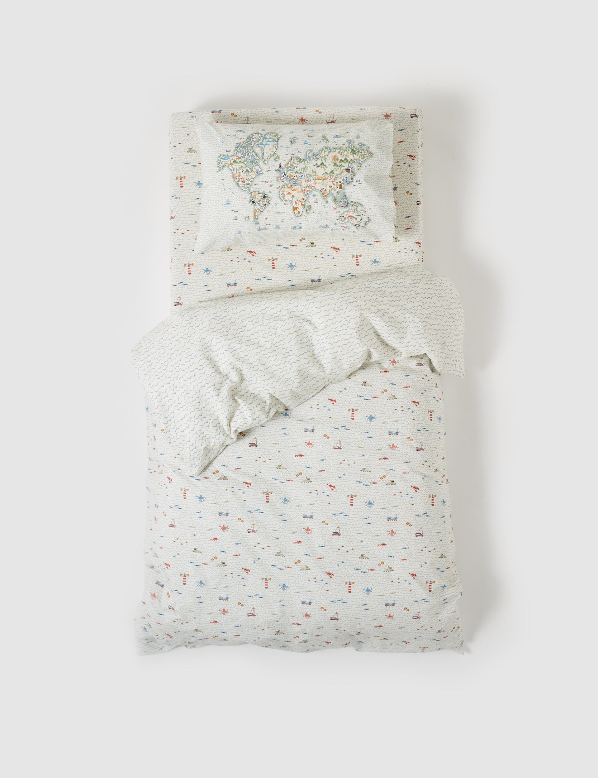 Oceania Vintage Washed Cotton Reversible Quilt Cover