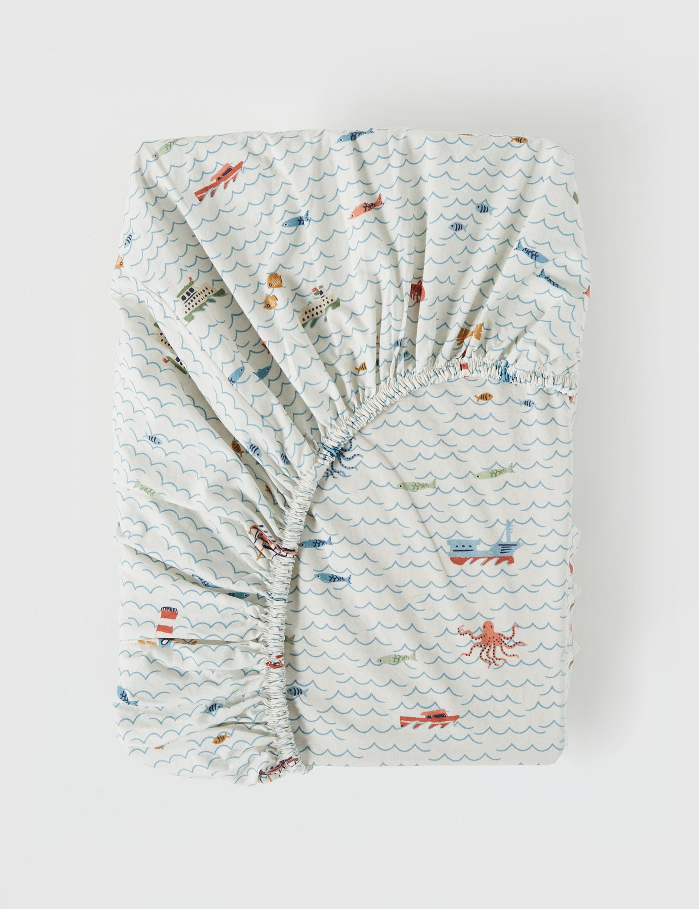 Oceania Vintage Washed Cotton Fitted Sheet