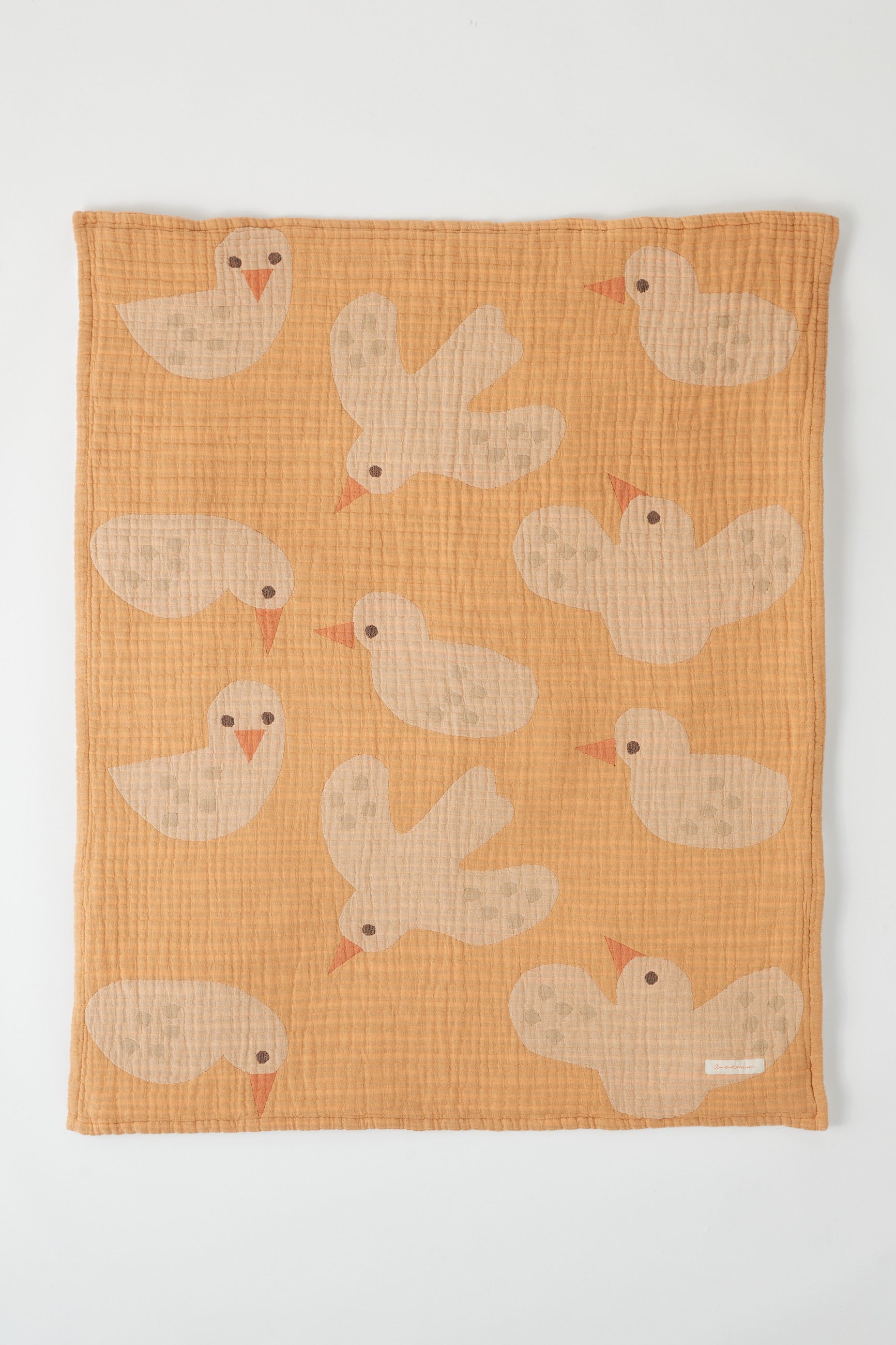 Goldie and Ace X Anna Kövecses Chirpy Chicks Woven Bedspread Blanket