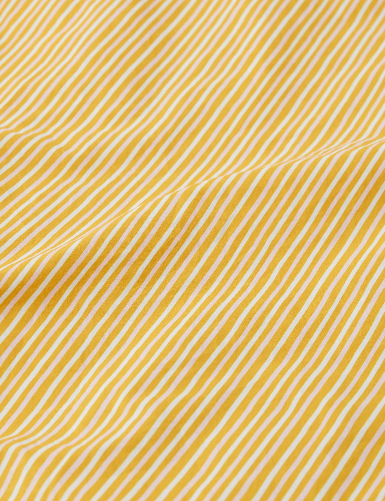 Daffodil Stripe Vintage Washed Cotton Flat Sheet