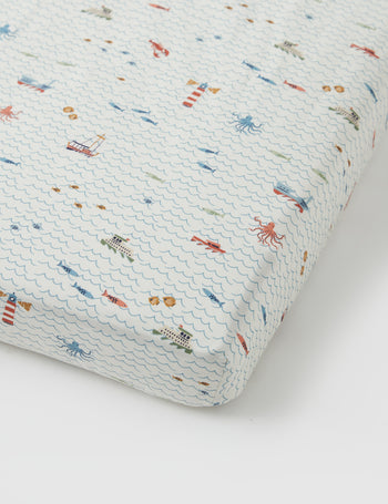 Oceania Vintage Washed Cotton Fitted Sheet