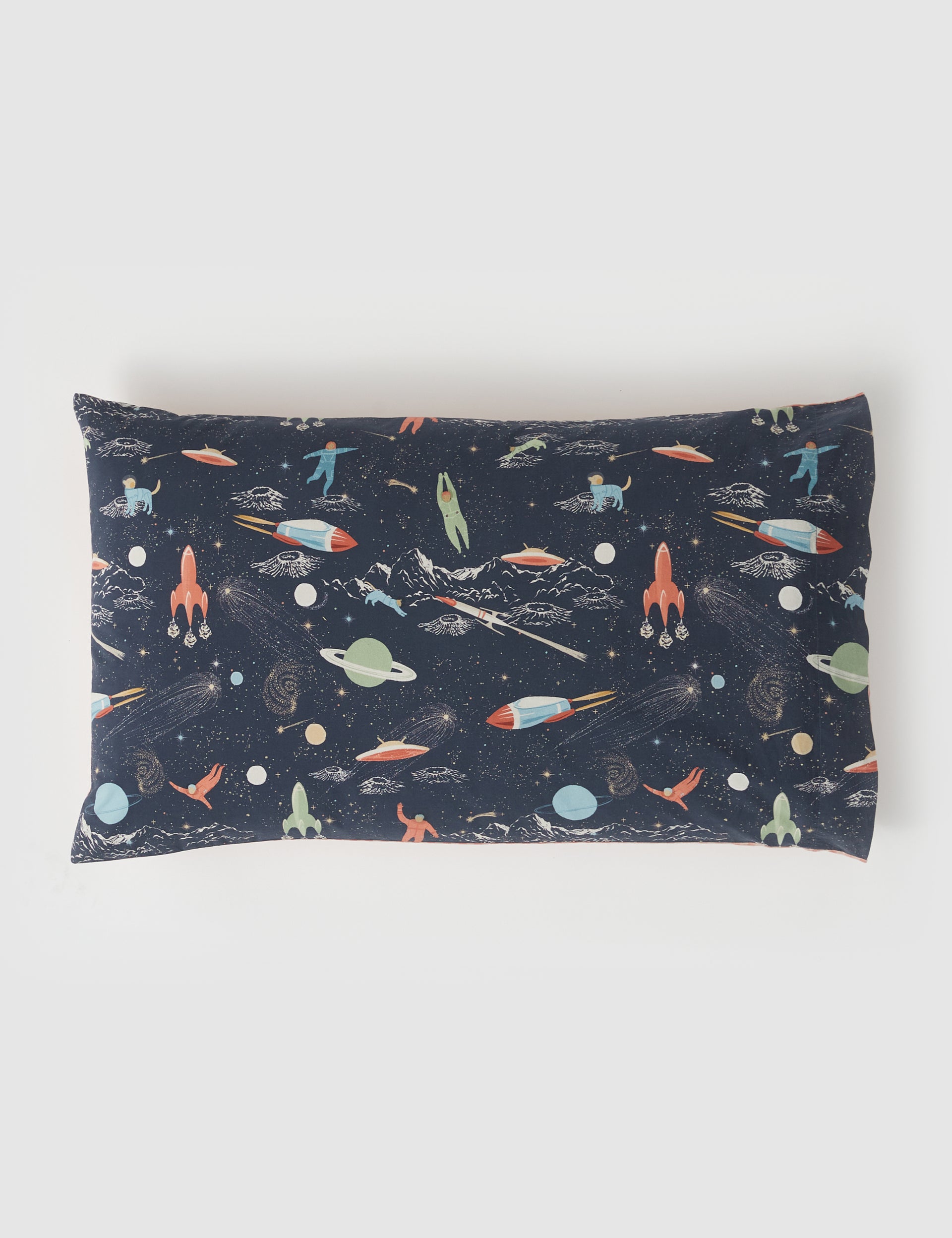 Outer Space Vintage Washed Cotton Pillowcase