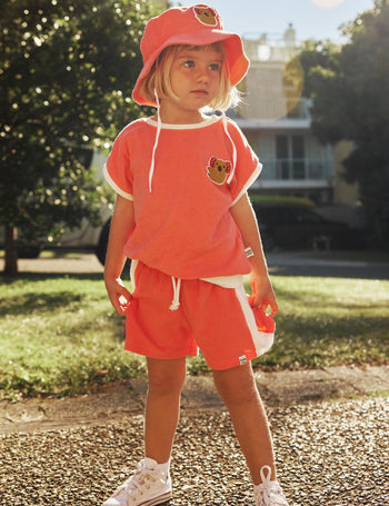 Goldie Koala Hug Terry Bucket Hat Melon