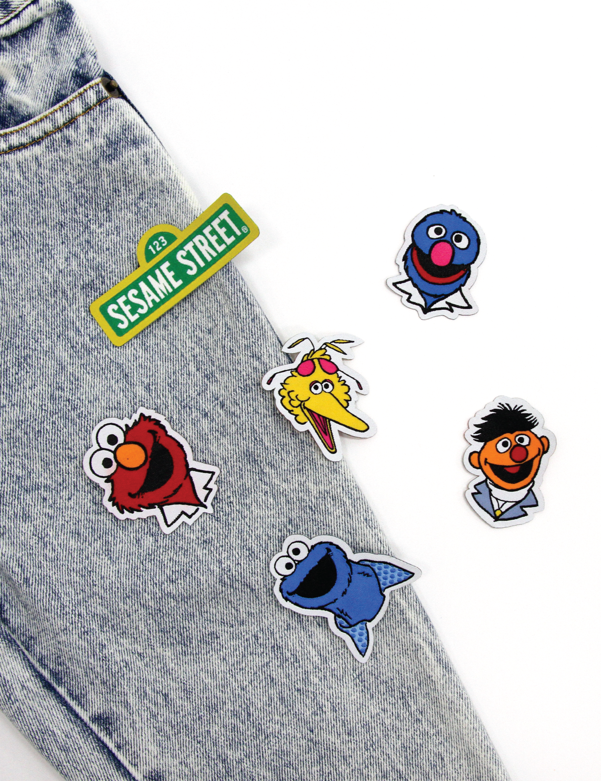 Sesame Street® - Big Bird & Friends Iron on Patches