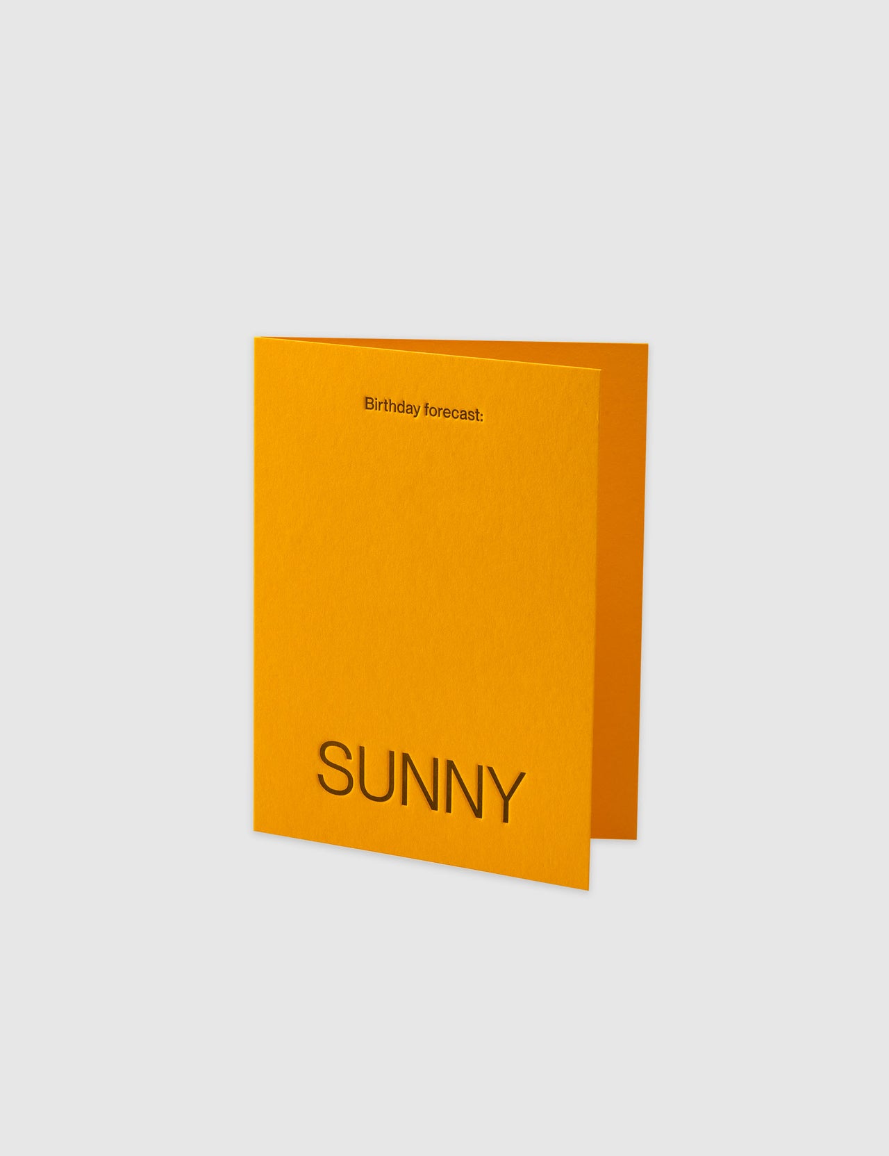 Birthday Forecast Sunny Card