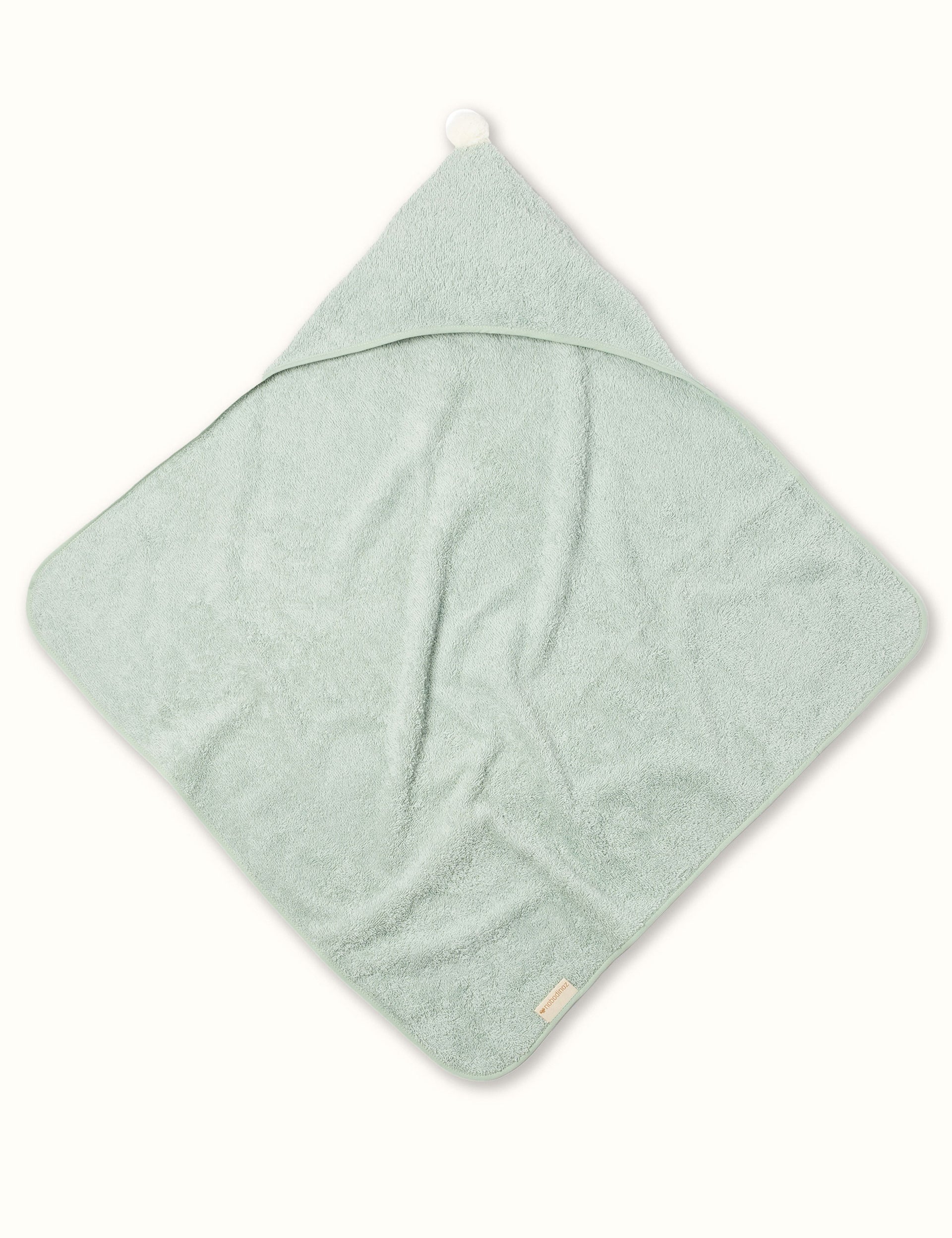 Nobodinoz So Cute Baby Hooded Bath Towel - Green