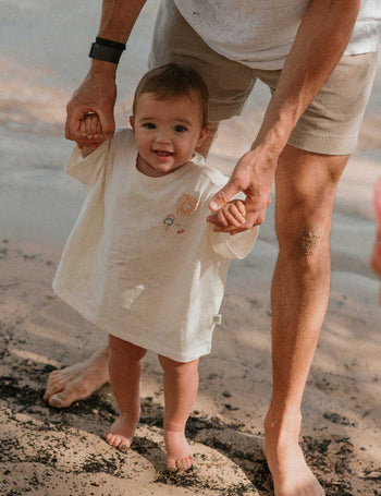 Navy's Summer Embroidered T-Shirt