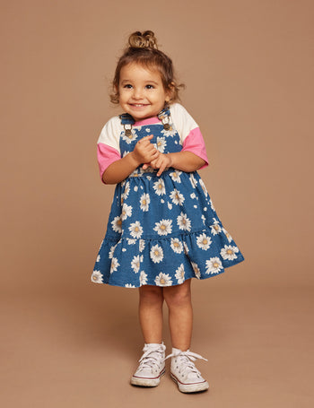 Tully Tiered Pinafore Dress Daisy Denim