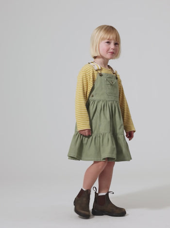 Essential Stripe Rib Top Yellow