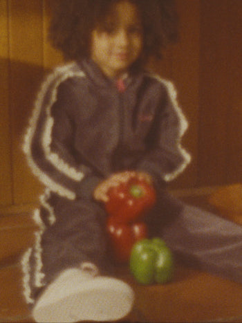 Velour Broderie Sweat Set