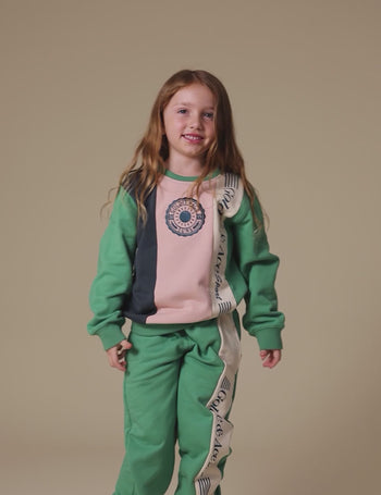 Goldie Sports Day Terry Sweater Green