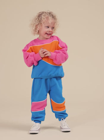 Nash Piped Panel Sweatshirt Sunrise