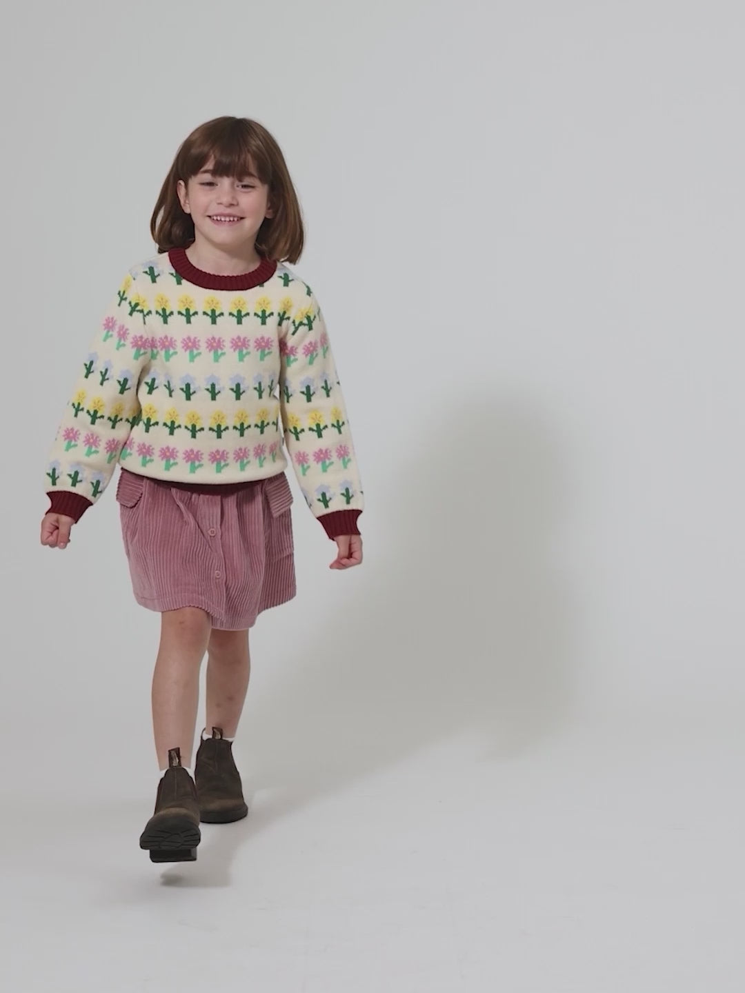 Flower Garden Knit Jumper | Kids Knits – Goldie + Ace