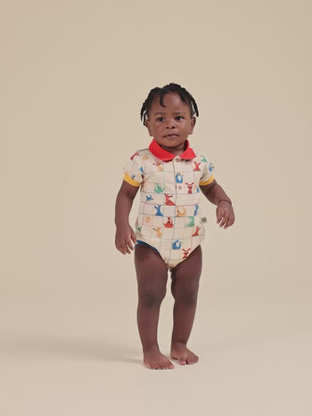 Hopscotch Polo Romper