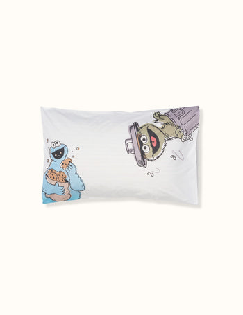 Sesame Street® - Cookie Monster Pillowcase Set Ivory