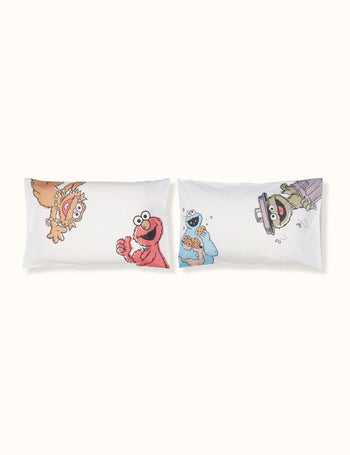 Sesame Street® - Cookie Monster Pillowcase Set Ivory