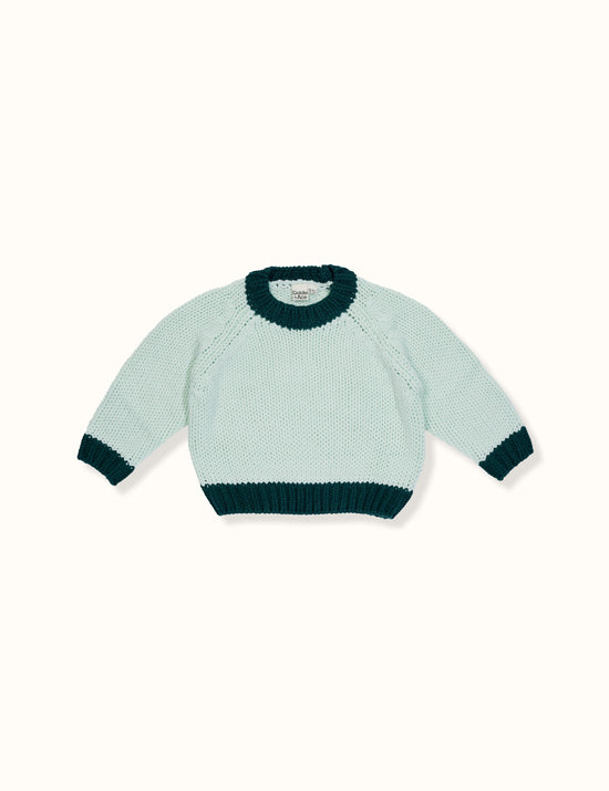 Marley Chunky Knit Sweater Green Ivy