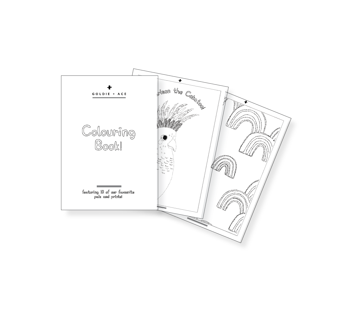 GOLDIE + ACE - PRINTS & PALS COLOURING BOOK