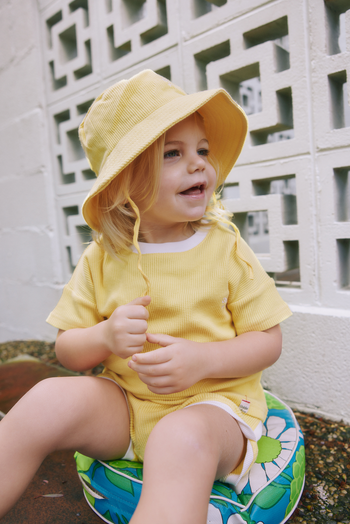 Sadie Waffle Shorts Sunshine