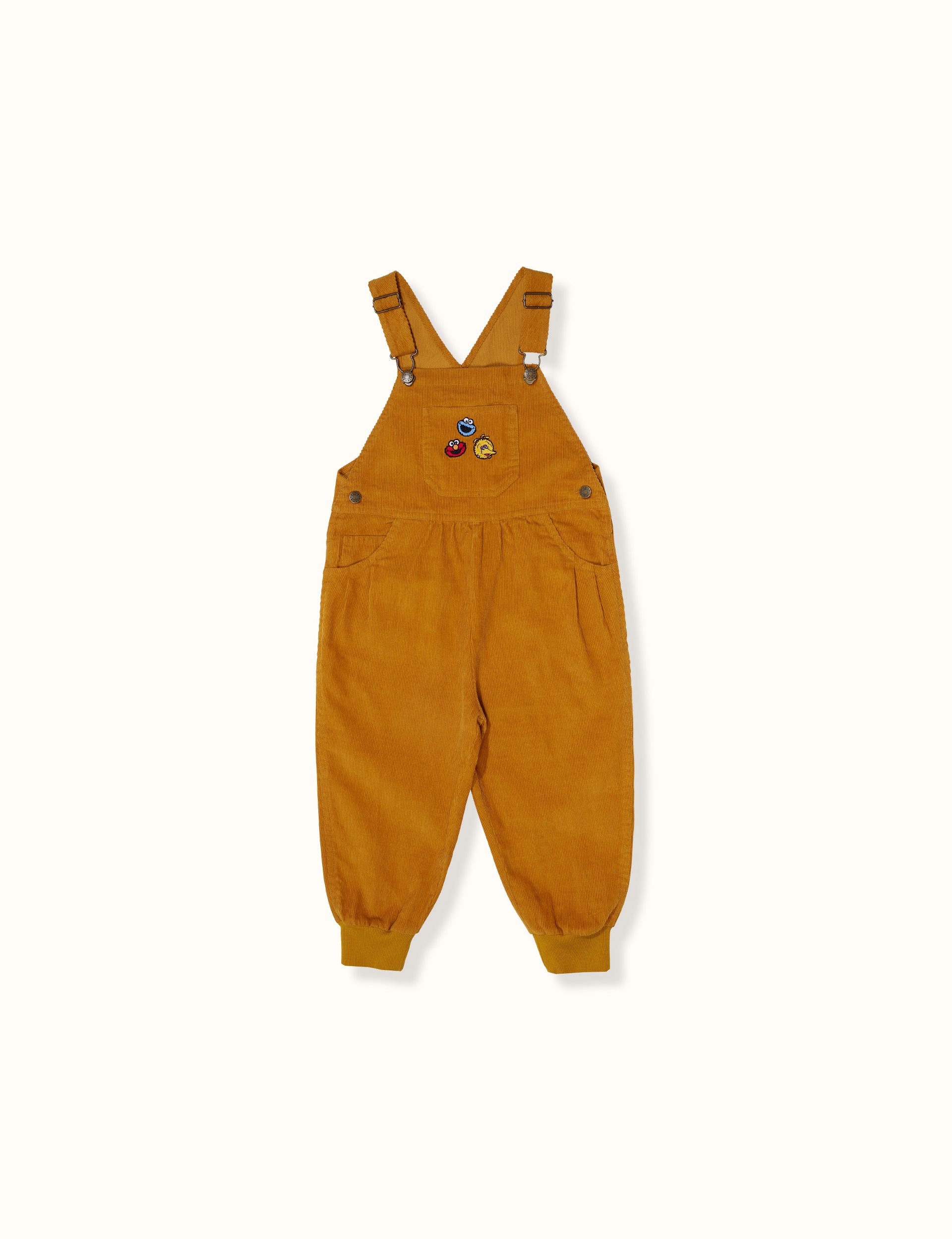 Sesame Street® Corduroy Overalls Mustard