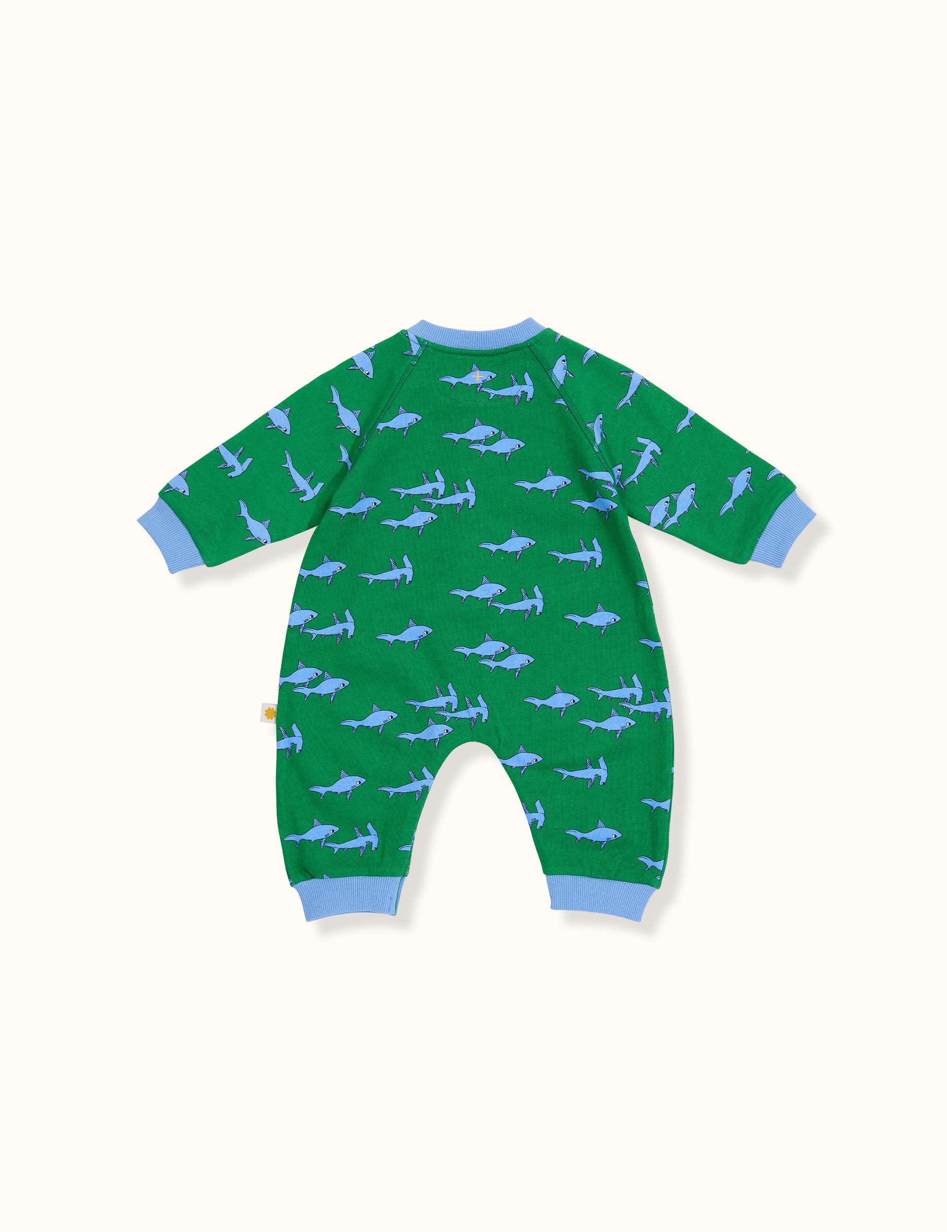 Sharks Terry Relaxed Romper Green
