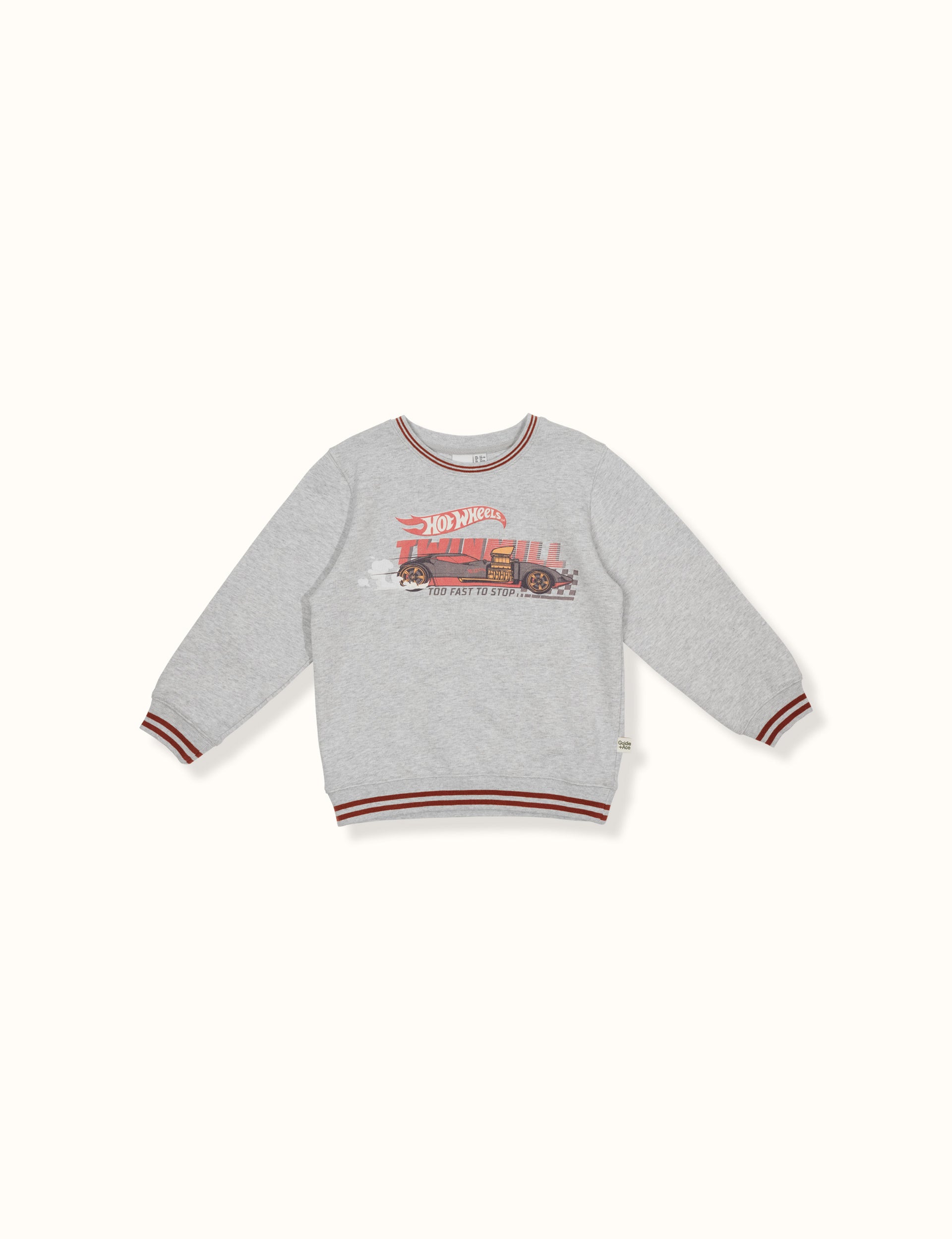 Hot Wheels™ Too Fast To Stop Sweater Grey Marle