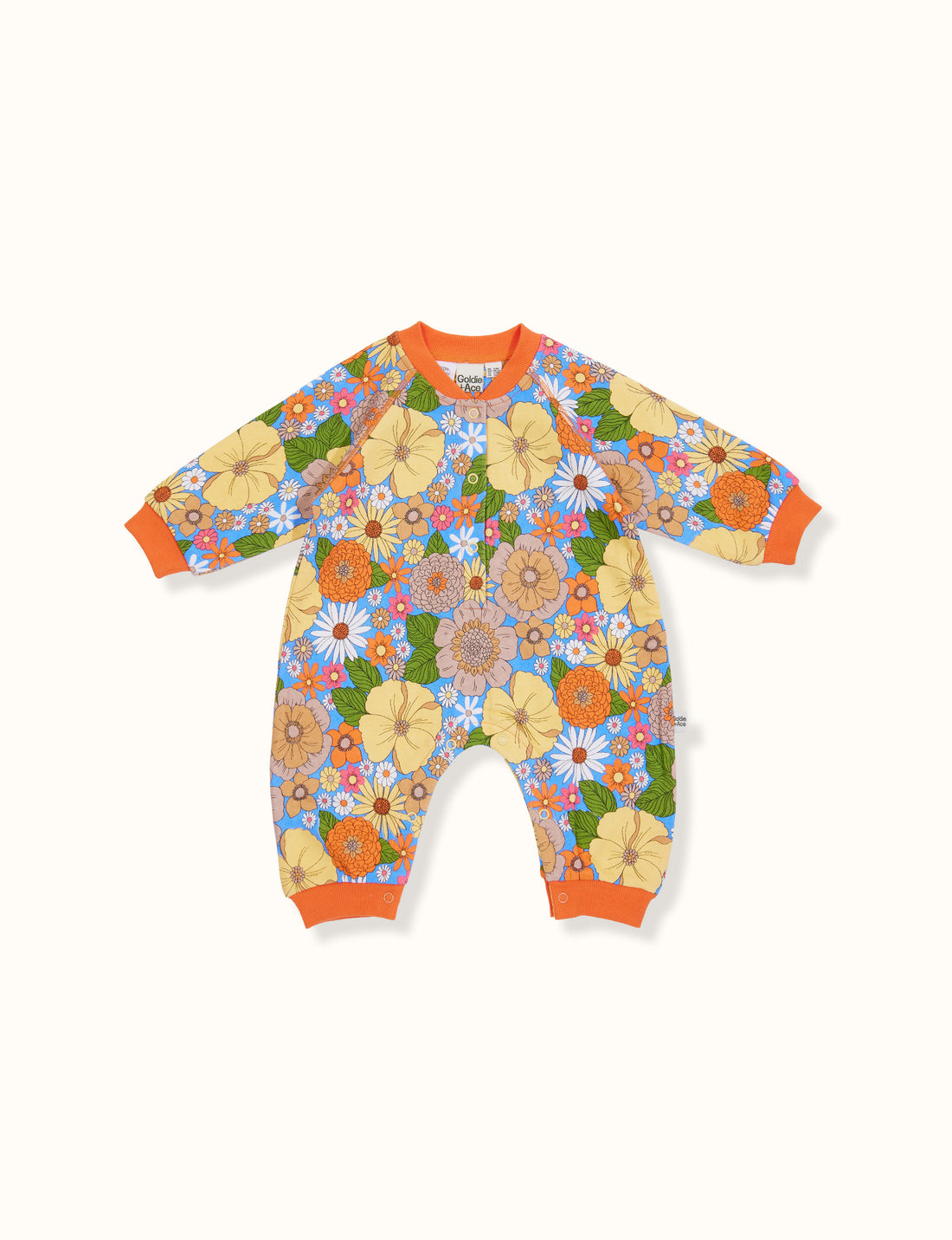 Goldie & Ace Relaxed Terry Romper - Flora main image 1