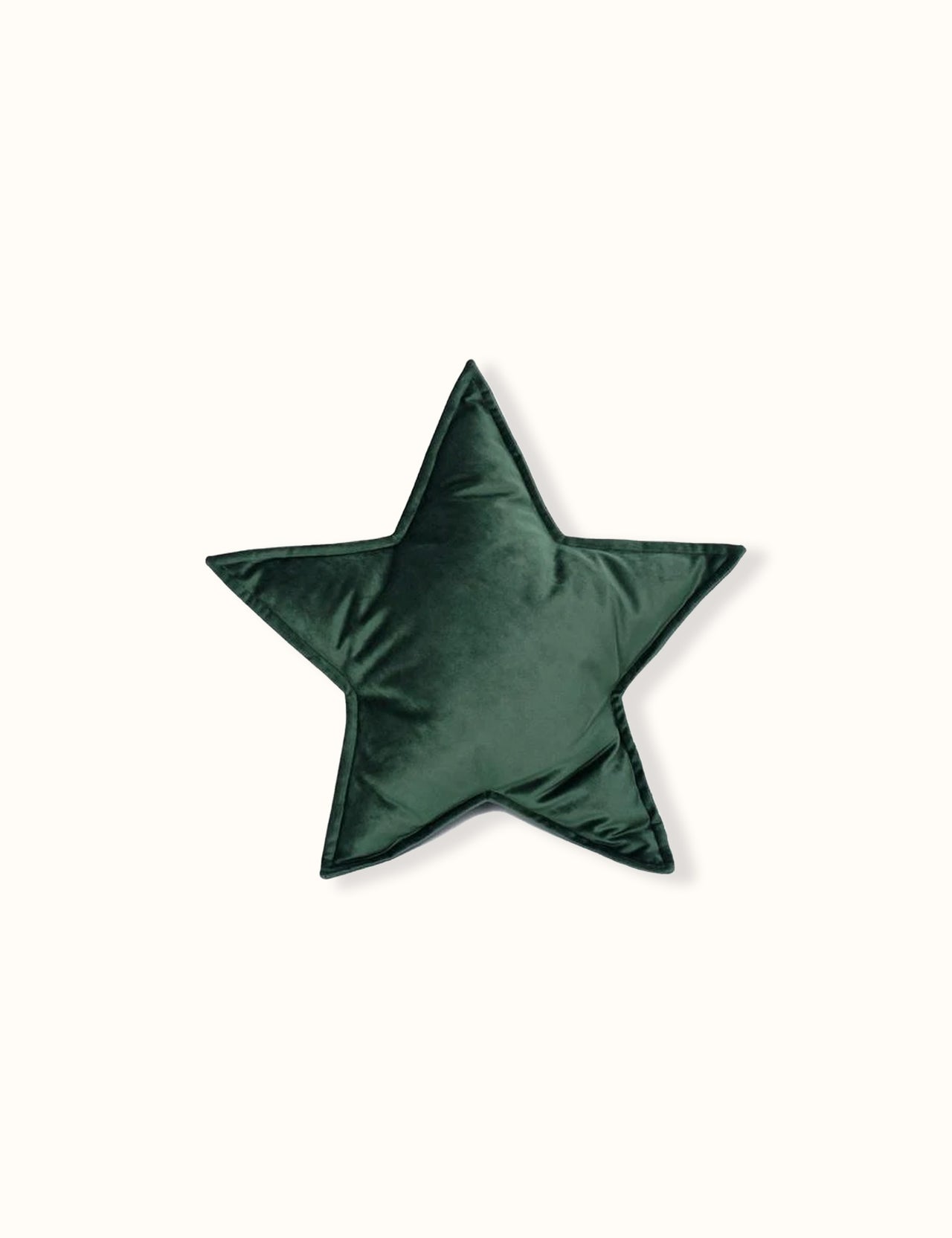 Velvet Baby Star Cushion Forest